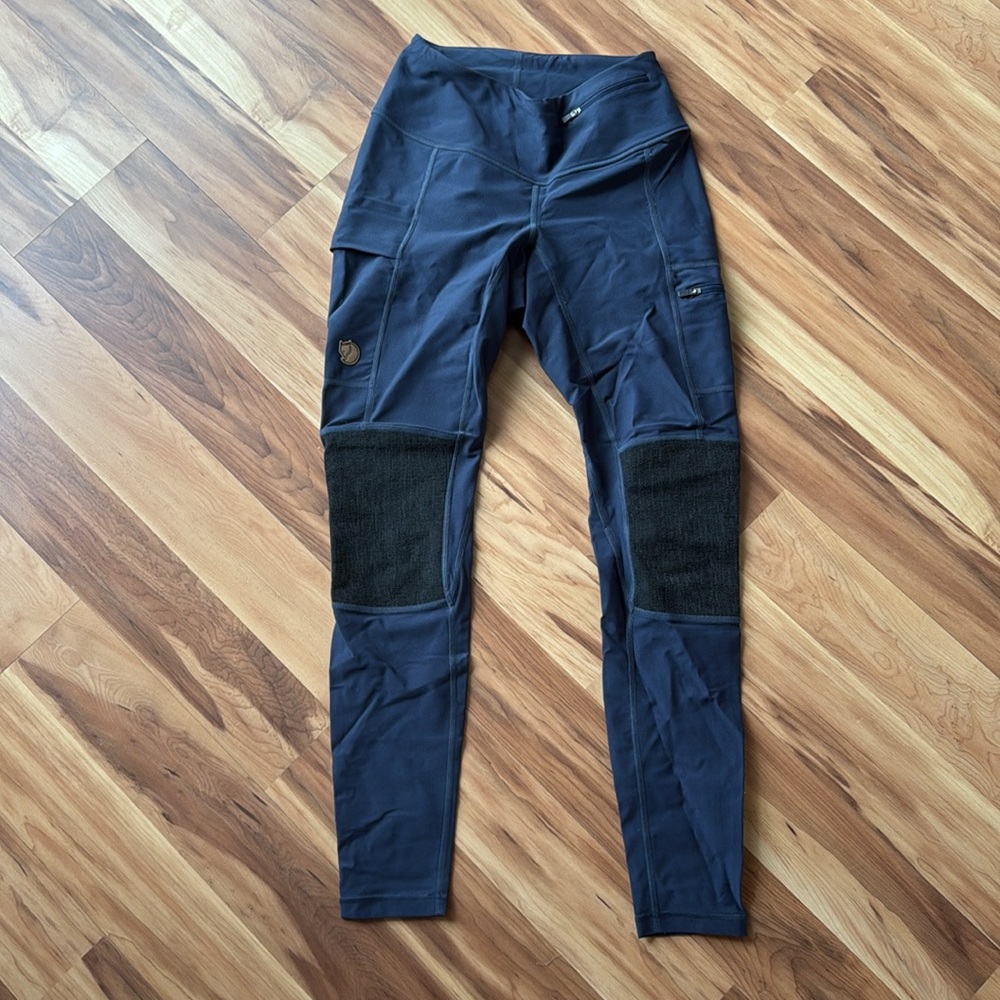 Fjallraven Women's Blue and Black Leggings - Picture 4 of 7